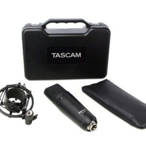 TASCAM TM-180 Studio Condenser Microphone with Shockmount, Hard Case